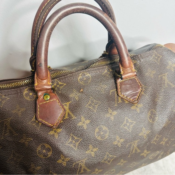 Vintage 80s Louis Vuitton Speedy WELL LOVED Chic Handbag - Picture 8 of 15